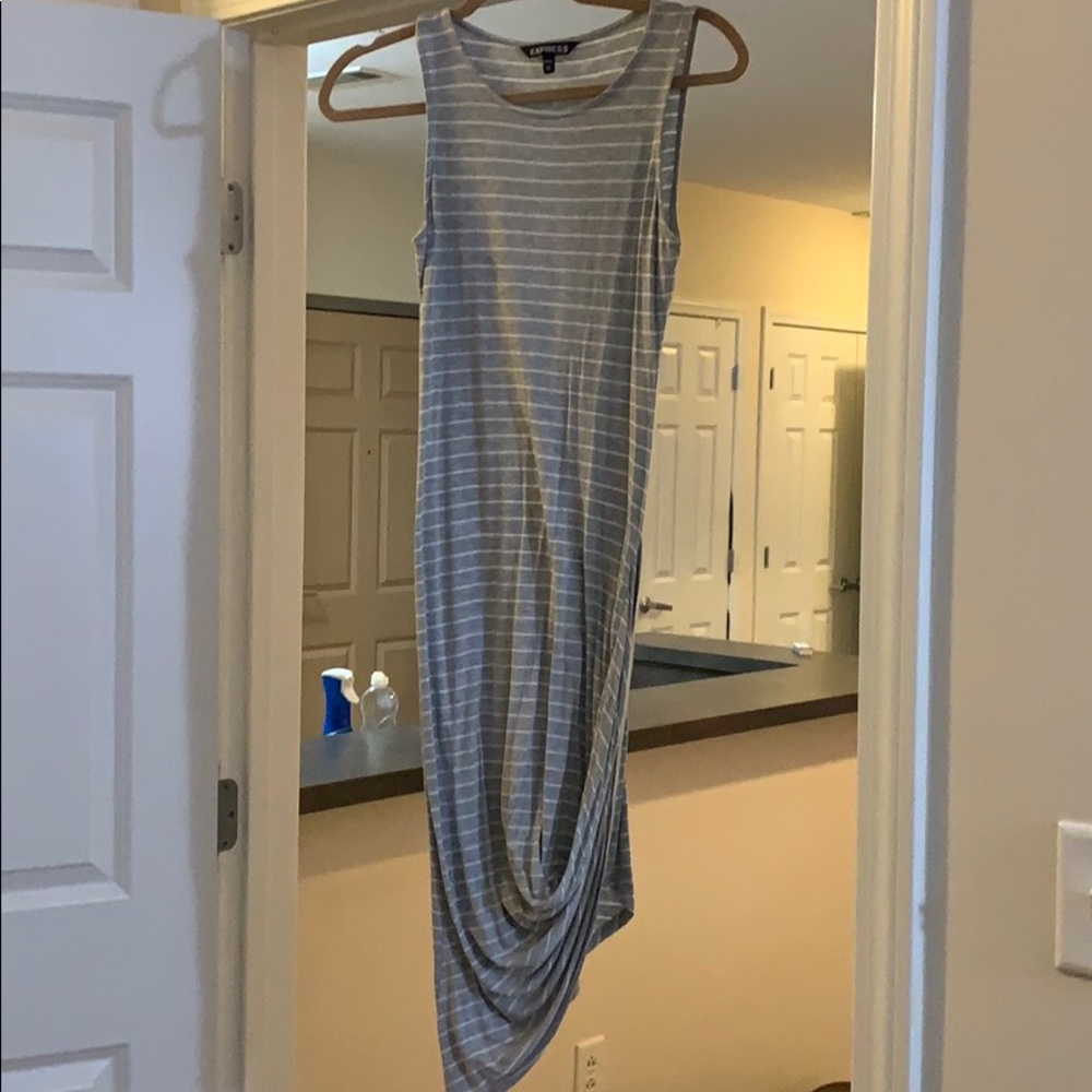Long high low cotton dress